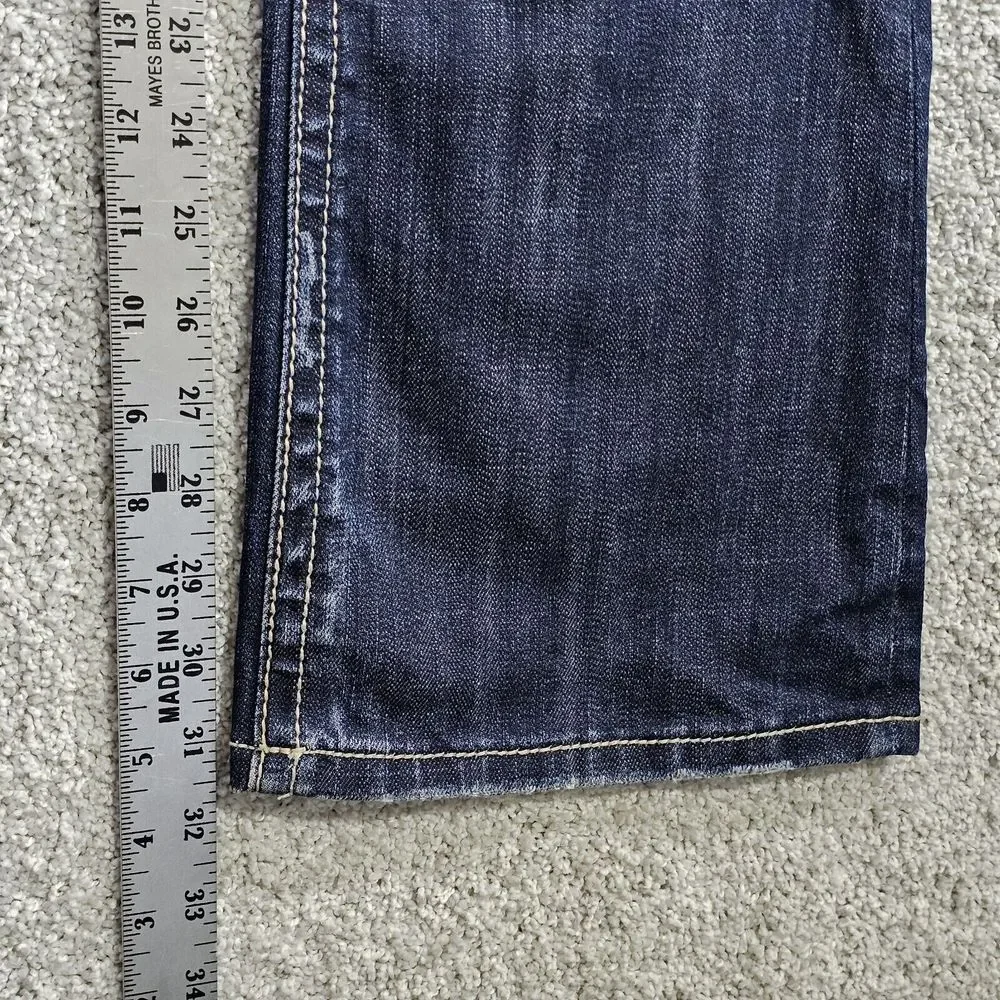 MEK Denim Jeans Womens 28x32 Oaxaca Slim Boot‎ Low Rise Western Biker Rock